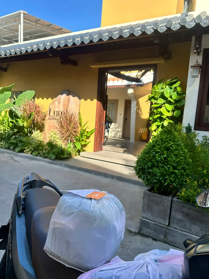 Laundry collected and returned to accommodation in Hoi An