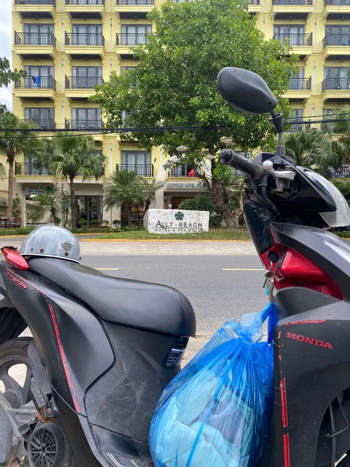 Laundry collected and returned to accommodation in Hoi An
