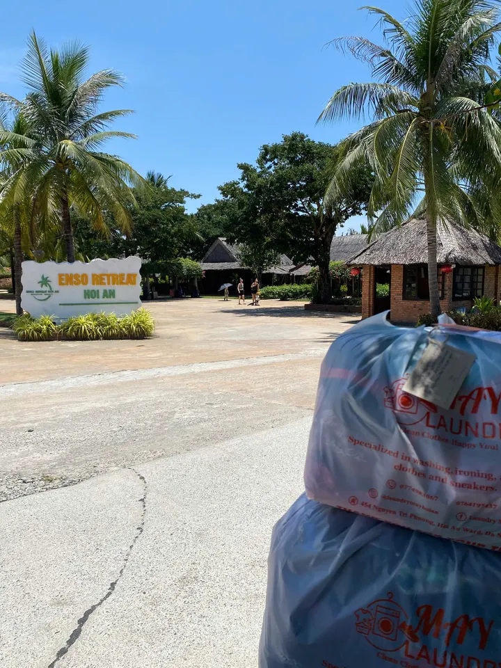 May Laundry order on a delivery round in Hoi An